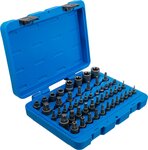 Juego de puntas de vaso y llaves de vaso Perfil E / perfil T (para Torx) / perfil T (par