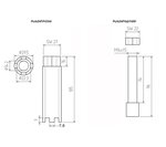 Extractor de inyectores para MAN, Mercedes cuatro dientes
