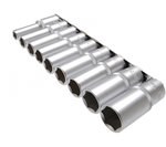 Juego de llaves de vaso hexagonal, largas entrada 12,5 mm (1/2) 10 - 24 mm 9 piezas