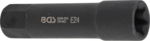 Llave de vaso E-Torx, extra larga entrada 22 mm E24