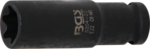 Juego de llaves de vaso de impacto E-Torx, largas entrada 12,5 mm (1/2) E10 - E24 9 piezas