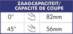 Sierra de acortamiento de movimiento rápido ø 230 mm