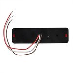 Luz trasera 12 24V 2 funciones 135x38mm LED con soporte negro
