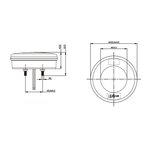 Luz trasera de 3 funciones 122mm 24LED