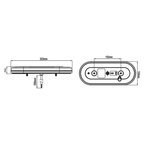 Luz trasera 6 funciones 323x134mm 54LED izquierda