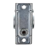 Abrazadera de 48 mm con husillo inclinable para rueda de morro