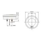 Luz frontal de 2 funciones y 24 LED de 122mm