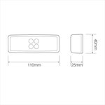 Lampara de galibo 12 24V blanca 110x40mm LED