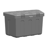 Caja de almacenamiento de plastico de remolque 320 x 630 x 355mm