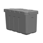 Caja de almacenamiento de plastico de remolque 320 x 630 x 355mm