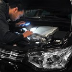 Linterna LED COB con iman