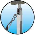 Juego de correas antitormentas para toldos Thule Omnistor