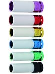 Juego de vasos de impacto con protector de plastico entrada 12,5 mm (1/2) 6 piezas