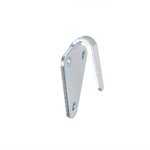 Gancho de cuerda de metal 40x45mm curvado 10 piezas