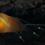 Juego de lineas de afeitado fluorescentes