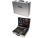 Juego de herramientas de 129 piezas en caja de aluminio