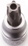 Torx destornillador enchufes TS 5-secciones perforados 3/8 (50mmL) TS45
