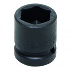 Juego de llaves de vaso de impacto hexagonal, extra planas entrada 12,5 mm (1/2) 8 - 24