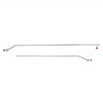 Soporte de lona de aluminio extensible de 132 a 204 cm para lona de remolque