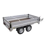 Soporte de lona de aluminio extensible de 132 a 204 cm para lona de remolque