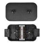 Caja de conexion de cables de plastico de 8 x 4 pines con conexiones cruzadas