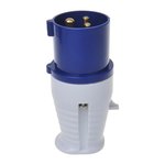 Enchufe CEE 16A carcasa desmontable azul blanco