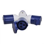 Divisor CEE de 3 vias de 16 A