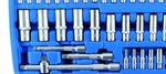 Juego de llaves de vaso Gear Lock entrada 6,3 mm (1/4) 10 mm (3/8) / 12,5 mm (1/2) 192 piezas