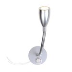 Foco de superficie 1 LED con cuello de cisne flexible 12 V 120 lm diametro 65 x 110-260 mm
