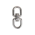 Cerradura giratoria de 6 mm  acero inoxidable A4 AISI 316  ojo ojo  1.350 daN