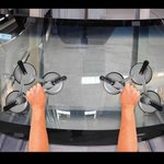 Elevador de vacio de aluminio con 3 ventosas