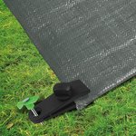 Clips para alfombras de tienda con tornillo - juego de 4 piezas
