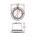 Luz giratoria 36LED 10-30V