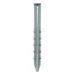 Estaca de tienda de 30 cm de metal acanalado