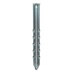 Estaca de tienda de 30 cm de metal acanalado