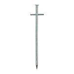 Pasador de roca de 17 cm de metal con pasador transversal soldado