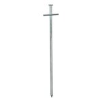 Pasador de roca de 23 cm de metal con pasador transversal soldado