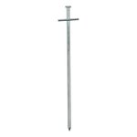 Rock peg 23cm metal with weld-on cross pin