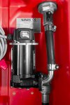 Tanque diesel rojo pe 220 litros, bomba 12v