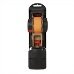 Correa de amarre con trinquete + 2 ganchos 350cm 320kg enrollable automatico