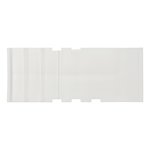 Calzo de rueda de plastico blanco con soporte incluido
