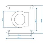 Ojal de amarre simple 105x105mm