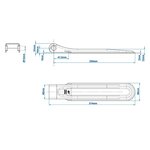 Bisagra de solapa SPP ZW-01.270A