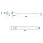 Bisagra de solapa SPP ZW-01.370A