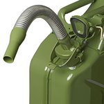 Pico vertedor metalico flexible apto para gasolina de 20 mm