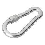 Mosqueton metalico 8x80mm con cierre de rosca x10 pieces