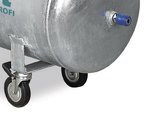 Compresor de aceite impulsado por correa caldera galvanizada 10 bar, 112 kg - 100 litros