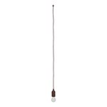 Lampara retro motivo madera con cordon 90cm