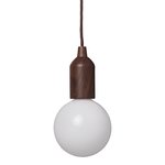 Retro lamp XL wood motif with cord 90cm