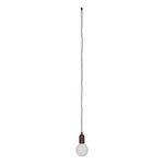 Lampara retro XL motivo madera con cordon 90cm